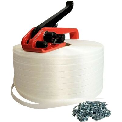 TECPLAST - KFF1 - 13 mm - 1100 m - Kit de Fleje Textil TECPLAST - KFF1 - 13 mm - 1100 m - Kit de Fleje Textil