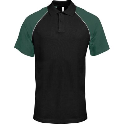 Kariban Polo Hemd - Baseball - Grün, Schwarz - Polo Hemd Kariban Polo Hemd - Baseball - Grün, Schwarz - Polo Hemd