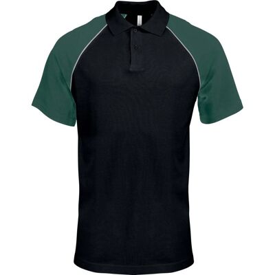 Kariban Herren Baseball Shirt - 2XL - Grün & Schwarz Kariban Herren Baseball Shirt - 2XL - Grün & Schwarz