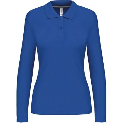 Kariban XL Blue Long-Sleeve Women's Polo Shirt Kariban XL Blue Long-Sleeve Women's Polo Shirt