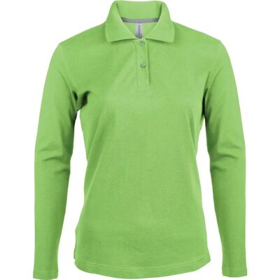 Kariban XXL Grünes Poloshirt mit langen Ärmeln Kariban XXL Grünes Poloshirt mit langen Ärmeln