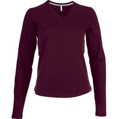 Kariban 3XL Long-sleeve V-neck T-shirt - T-shirt Kariban 3XL Long-sleeve V-neck T-shirt - T-shirt