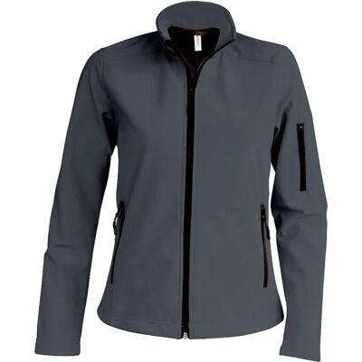 KARIBAN Blue Softshell Jacket for Women - M - Fitness KARIBAN Blue Softshell Jacket for Women - M - Fitness