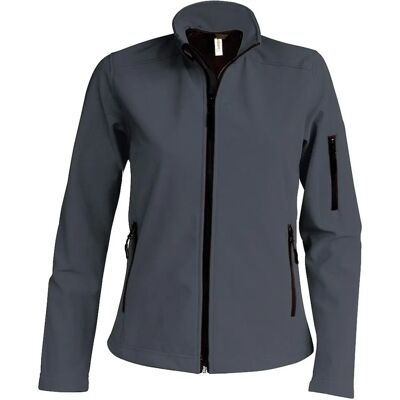 KARIBAN Softshell Gray Fitness Jacket - M KARIBAN Softshell Gray Fitness Jacket - M