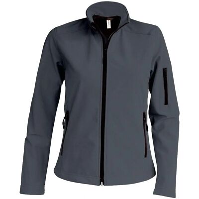 KARIBAN Softshell Jacket for Women - XL - Gray KARIBAN Softshell Jacket for Women - XL - Gray