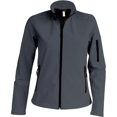 KARIBAN Softshell Jacket for Women - XXL - Gray - Fitness KARIBAN Softshell Jacket for Women - XXL - Gray - Fitness