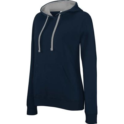 Kariban - Sweat capuche contrastée femme - Bleu - XL - Sweatshirt Kariban - Sweat capuche contrastée femme - Bleu - XL - Sweatshirt