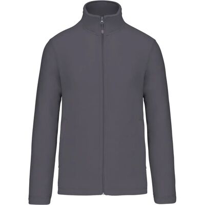 KARIBAN Grau Unisex Fleece Jacke - Jacke KARIBAN Grau Unisex Fleece Jacke - Jacke