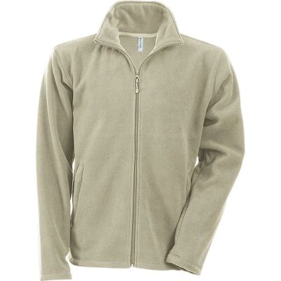 Kariban Falco - Beigefarbene Mikrofleece Jacke - XL Kariban Falco - Beigefarbene Mikrofleece Jacke - XL