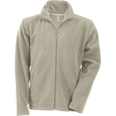 KARIBAN Falco Olivgrüne Mikrofleece-Jacke KARIBAN Falco Olivgrüne Mikrofleece-Jacke