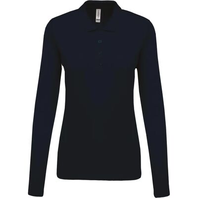 Kariban Navy Blue Long Sleeve Polo Shirt - Polo type Kariban Navy Blue Long Sleeve Polo Shirt - Polo type