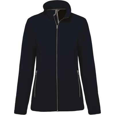 Veste Softshell KARIBAN - Bleu - Imperméable, 2 poches, Coupe ajustée - Publicité Veste Softshell KARIBAN - Bleu - Imperméable, 2 poches, Coupe ajustée - Publicité