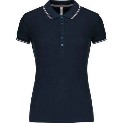 Kariban Polo Shirt - Navy/Light Grey/White - 3 Buttons Kariban Polo Shirt - Navy/Light Grey/White - 3 Buttons