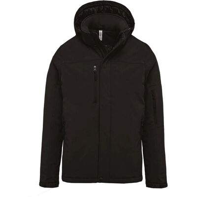 Kariban Schwarzer Softshell Parka - Wasserfest, Atmungsaktiv, Abnehmbarer Kapuze Kariban Schwarzer Softshell Parka - Wasserfest, Atmungsaktiv, Abnehmbarer Kapuze