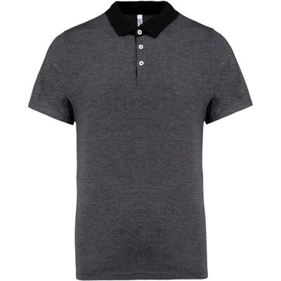 Kariban Poloshirt - Modell K260 - Baumwolle, Polyester, Grau-Schwarz Kariban Poloshirt - Modell K260 - Baumwolle, Polyester, Grau-Schwarz