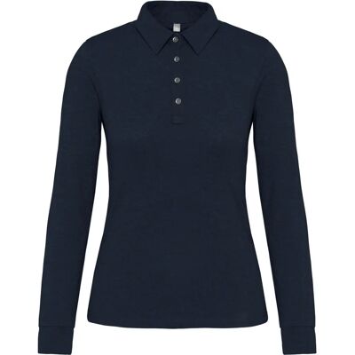 Kariban Navy Blue Long Sleeve Polo Jersey - Polo Jersey Kariban Navy Blue Long Sleeve Polo Jersey - Polo Jersey