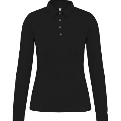 Kariban Langarm Polo Jersey - Schwarz - Polo Jersey Kariban Langarm Polo Jersey - Schwarz - Polo Jersey