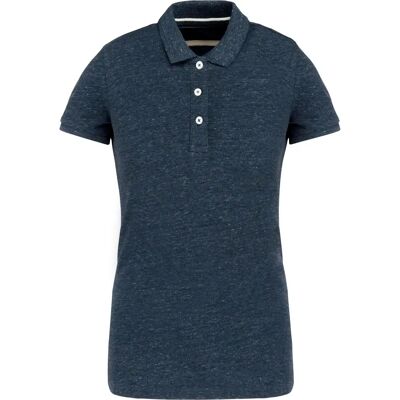 Kariban Vintage Cotton Polo Shirt - Night Blue Heather - L - Polo Shirt Kariban Vintage Cotton Polo Shirt - Night Blue Heather - L - Polo Shirt