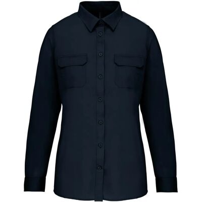 Kariban K591 Long Sleeve Safari Shirt - Cotton, Vintage Look Kariban K591 Long Sleeve Safari Shirt - Cotton, Vintage Look