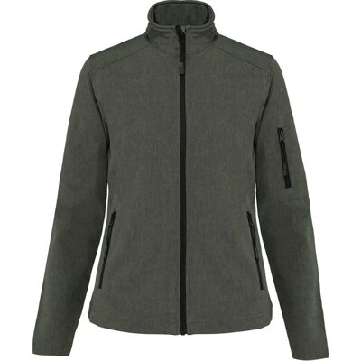 Kariban K400 Marl Green Slim Softshell Jacket - Jacket Kariban K400 Marl Green Slim Softshell Jacket - Jacket