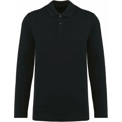 Kariban Langarm Supima Schwarz Polo - Polo-Shirt Kariban Langarm Supima Schwarz Polo - Polo-Shirt