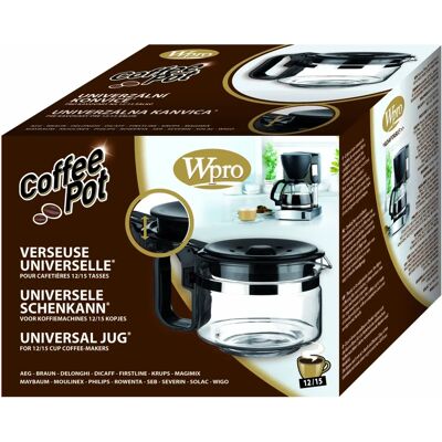 Verseuse universelle Wpro - 12-15 tasses, verre anti-choc - Publicité Verseuse universelle Wpro - 12-15 tasses, verre anti-choc - Publicité