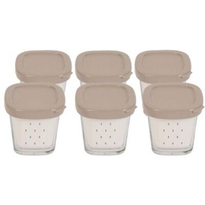 Set di vasetti in vetro SEB per yogurt - Compatibile con yogurtiera SEB Set di vasetti in vetro SEB per yogurt - Compatibile con yogurtiera SEB