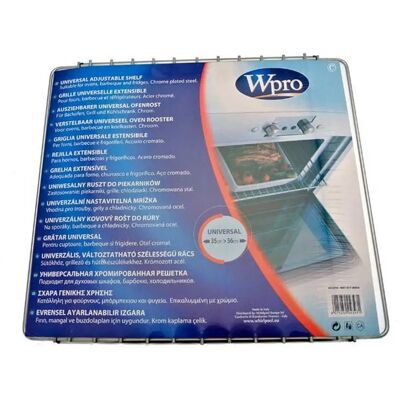 WPRO - Grille universelle extensible - Accessoire d'origine pour four - Publicité WPRO - Grille universelle extensible - Accessoire d'origine pour four - Publicité