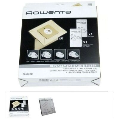 Moulinex - Pack de 6 sacs + 1 filtre - Accessoires pour aspirateur - Publicité Moulinex - Pack de 6 sacs + 1 filtre - Accessoires pour aspirateur - Publicité