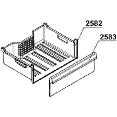 Beko Modell 4638250500 - Kühlschrank Gefrierschrank Oberes Panel Beko Modell 4638250500 - Kühlschrank Gefrierschrank Oberes Panel