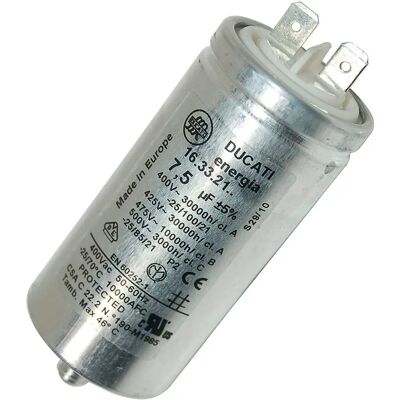 Condensatore 7,5μF per asciugatrice - Ariston Hotpoint Indesit OEM Condensatore 7,5μF per asciugatrice - Ariston Hotpoint Indesit OEM