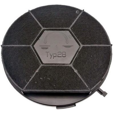 Filtre à charbon rond Whirlpool CHF28/1 pour hottes - Publicité Filtre à charbon rond Whirlpool CHF28/1 pour hottes - Publicité
