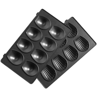 TEFAL - XA801512 - 2 pezzi - Piastre mini madeleine - Accessorio TEFAL - XA801512 - 2 pezzi - Piastre mini madeleine - Accessorio