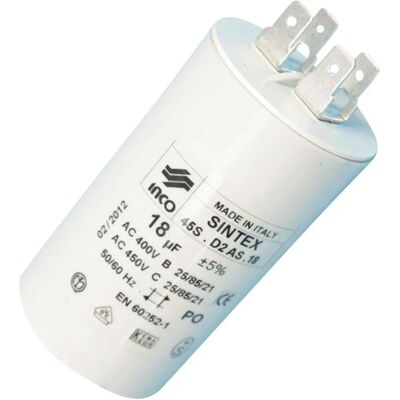 Condensatore 18 mF per Lavatrice - Brandt Condensatore 18 mF per Lavatrice - Brandt