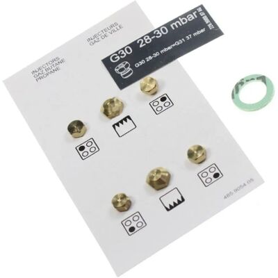 Kit d'Injecteurs de Gaz Beko Modèle 4431910026 - Type de Gaz : Butane/Propan - Compatible avec Fours et Cuisinières Beko - Publicité Kit d'Injecteurs de Gaz Beko Modèle 4431910026 - Type de Gaz : Butane/Propan - Compatible avec Fours et Cuisinières Beko - Publicité