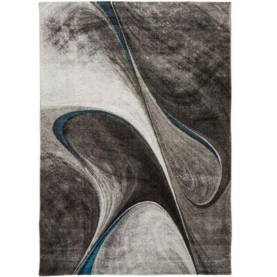 Tapis Madila en polypropylène - 120x170 cm - Noir - Rectangulaire - Publicité Tapis Madila en polypropylène - 120x170 cm - Noir - Rectangulaire - Publicité