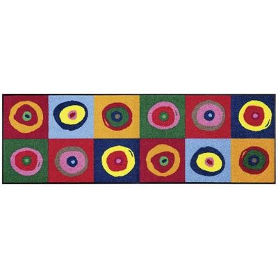 Tapis rectangulaire multicolor Dezenco - 50x75 - Polyamide - Publicité Tapis rectangulaire multicolor Dezenco - 50x75 - Polyamide - Publicité