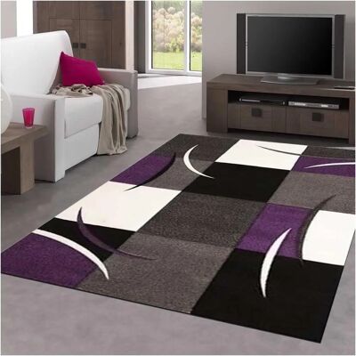 Alfombra rectangular violeta de Unamourdetapis - Tapiz para el suelo Alfombra rectangular violeta de Unamourdetapis - Tapiz para el suelo