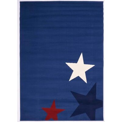 Tapis Enfant Bleu Unamourdetapis - 140x200cm - Polypropylène - Décoration enfant - Publicité Tapis Enfant Bleu Unamourdetapis - 140x200cm - Polypropylène - Décoration enfant - Publicité