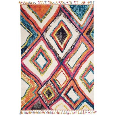Tapis Multicolore Ourika Mk 01 Style Berbère - Unamourdetapis - Publicité Tapis Multicolore Ourika Mk 01 Style Berbère - Unamourdetapis - Publicité