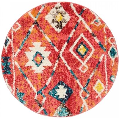Tapis UNAMOURDETAPIS 160x160 Rond Multicolore - Publicité Tapis UNAMOURDETAPIS 160x160 Rond Multicolore - Publicité