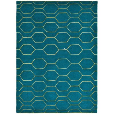 Tapis en Laine Wedgwood - Rectangulaire, Bleu - Fait à la main - Tapis - Publicité Tapis en Laine Wedgwood - Rectangulaire, Bleu - Fait à la main - Tapis - Publicité