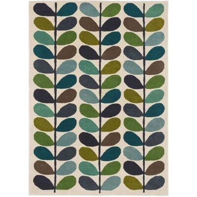 Tapis en laine Orla Kiely - Rectangulaire, Multicolore - Fait main avec tufting - Publicité Tapis en laine Orla Kiely - Rectangulaire, Multicolore - Fait main avec tufting - Publicité