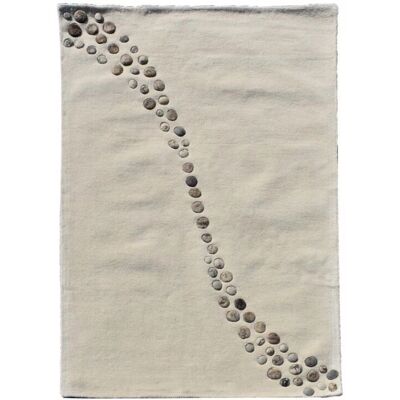 Tapis Moderne en Laine Beige de Bae Deco - Rectangulaire, 120x170 cm - Fait main - Publicité Tapis Moderne en Laine Beige de Bae Deco - Rectangulaire, 120x170 cm - Fait main - Publicité