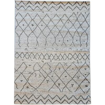 Tapis style berbère JADOREL Ecru - 120x170cm - Fait à la machine - Rectangulaire - Publicité Tapis style berbère JADOREL Ecru - 120x170cm - Fait à la machine - Rectangulaire - Publicité