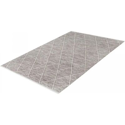 Alfombra UNAMOURDETAPIS 170x240 Algodón Marrón Patrón Escandinavo Alfombra UNAMOURDETAPIS 170x240 Algodón Marrón Patrón Escandinavo