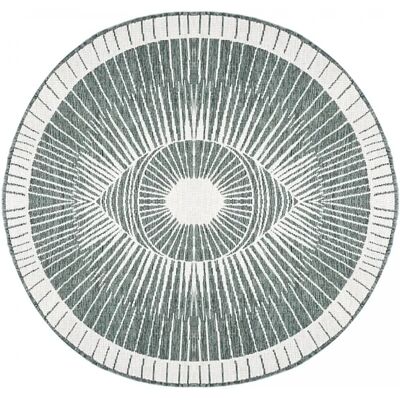 Tapis extérieur rond réversible Jadorel - 240x240cm - Vert - Publicité Tapis extérieur rond réversible Jadorel - 240x240cm - Vert - Publicité