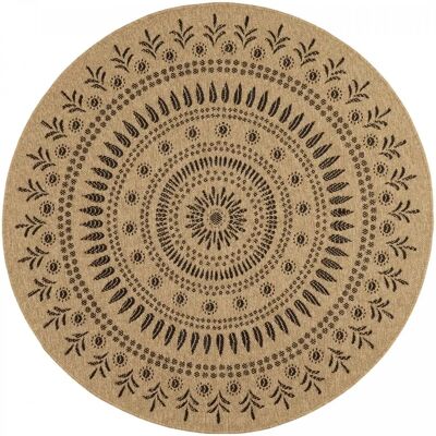 Tapis extérieur noir Jadorel - 120x170cm - Style kilim - Publicité Tapis extérieur noir Jadorel - 120x170cm - Style kilim - Publicité