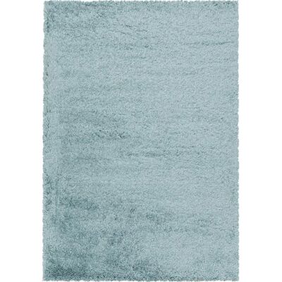 Tapis rond bleu long poils shaggy - Tapis - Publicité Tapis rond bleu long poils shaggy - Tapis - Publicité