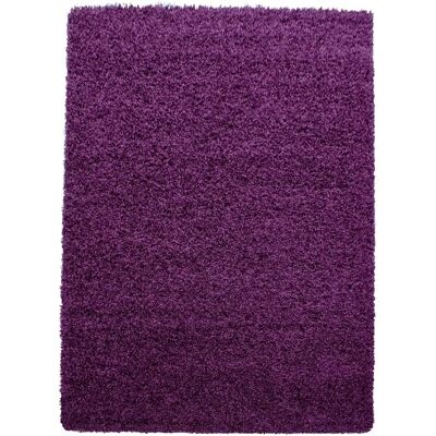Tapis shaggy violet Jadorel - Chambre - Publicité Tapis shaggy violet Jadorel - Chambre - Publicité